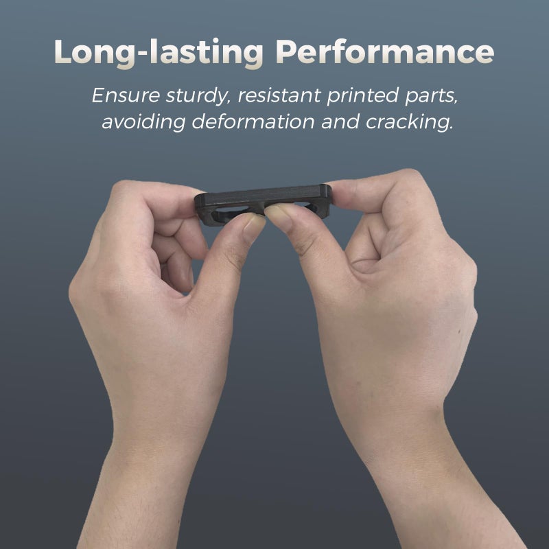 FLASHFORGE ABS Pro Filament 1.75mm Black, 3D Printer Filament 1kg (2.2lbs) Spool-Dimensional Accuracy +/- 0.02mm, Hot Deformation Below 90â„ƒ, Great for Printing Heat-Resistant Functional Parts - Image 5